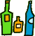 glass bottles